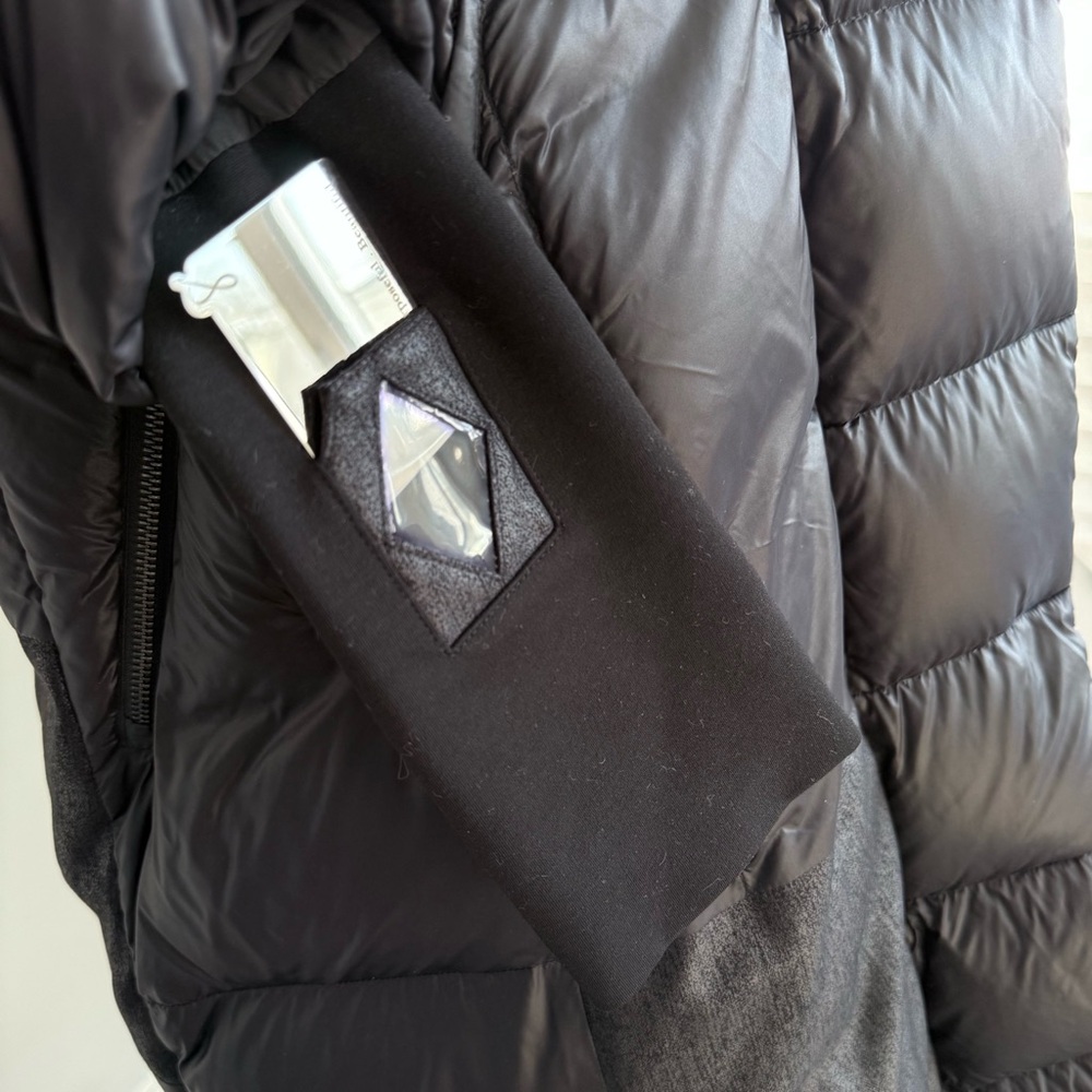 The Eight Senses Black Oversized Cloud Down Puffer Coat Full Length Hooded L OS - Picture 13 of 16
